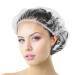 Aquior disposable shower hoods 100 pieces of shower hood width thick transparent elastic hair hood out suitable for women trip home use 100 Count