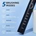 Y-Kelin Electric Toothbrush for Adults - 5 Modes Soft Bristles (Black) | Best International Shipping - Buy Online on GoSupps.com