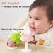 Bite Ring Baby - BPA Free Silicone Umbrella Toy with Suction Foot - Perfect Biting Toy for Boys & Girls - Pink - Buy Online on GoSupps.com