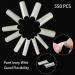 1100 Piece C Curve Long Acrylic Nail Tips - Clear & Natural | Square Half Cover Fake Nails for DIY Nail Art - Buy Online on GoSupps.com