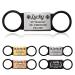 Dog Tag Personalised Dog Name Tag ID Tag for Pets Dogs Cats Engraved UK Slide On Collar Dog Tags 4 Colours Different Fonts Name Identity Tags(Black and Silver L)