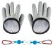 LZYKJGS 2 pieces waterproof fishing gloves fishing gloves fishing gloves predatory fish with anti cut and magnetic closure gray