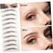 FOMIYES 10 Sheets Eyebrow 3d Sticker Lady Tools False Eyebrows -like Eyebrows Stickers Template Girl - Buy Online on GoSupps.com