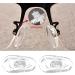 Crcyphne 25 Pairs Silicone Eyeglass Nose Pads Oval Push On - Buy Online on GoSupps.com