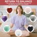 20PC Heart Crystal Gemstones Set - Natural Colorful Chakra Stones for Reiki & Energy Healing - Bulk Palm & Thumb Stones - Buy Online on GoSupps.com