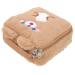 Coheali storage bag for coins periodic bag Large capacity cosmetic bag decorative menstrual pillow pocket portable bag pad organizer multifunctional coin bag brown