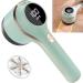 Fabric Shaver 3-Speeds | Rechargeable Lint Remover with 6 Blades & Battery Display - Green Sweater Defuzzer for Clothes & Furniture - Buy Online on GoSupps.com