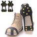 Ice Cleats for Shoes and Boots Snow Cleats for Women Men Non-Slip Crampons Ice Shoes Traction Cleats Walking on Snow and Ice 10 Studs XX-Large