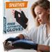 Sparthos Arthritis Hand Compression Gloves - Helps With Carpal Tunnel, Neuropathy & Artritis Pain - Support Your Hands While Typing - Fingerless Circulation Glove - Fits Men & Women (Black - Medium) Medium (1 Pair) Midnight Black