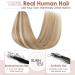 Benehair Clip in Human Hair Extensions One Piece Real Human Clip in Hair Extensions 16 Inches 65g Golden Brown Mix Bleach Blonde Real Human Hair Extension Upgraded V Type Clip in Hair Extension - Buy Online on GoSupps.com