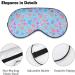 Sweet Fruit Donuts Candy Sleep Mask for Women - Adjustable Eye Shades with Elastic Strap for Comfort - Buy Online on GoSupps.com