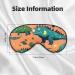 FoRes Dinosaur Print Sleep Eye Mask - Unisex Adjustable Light Blocking for Deep Rest | Perfect for Adults - Buy Online on GoSupps.com