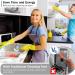 Handheld Electric Spins Scrubber - Electric Scrubber for Cleaning Bathrooms | Kitchen Cleaning Brush Tool Electric | Electric Cleaning Brush | for Kitchen Outdoor Cleaning Work Living Room Bedroom - Buy Online on GoSupps.com