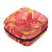 Menstruation pad bag with zipper women's napkin bag tampons collective bags for women and girls (red phoenix and flowers)