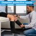 Extra Wide Diabetic Socks for Swollen Feet - Non Slip Grips for Men | Ideal for Edema Neuropathy Lymphedema Bariatric - Black - Buy Online on GoSupps.com