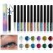 Pearlescent Eyeliner Liquid Glitter Eyeliner Eyeshadow Makeup Stage Show Makeup (Dark Blue) - Buy Online on GoSupps.com