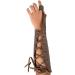 Valhalla Gear Handmade Full Grain Leather Forearm Guard - Bourbon Brown - Buy Online on GoSupps.com