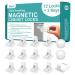 Magnetic Cabinet Locks (12-Pack 2 Keys) Baby Proofing & Child Safety by Skyla Homes - The Safest, Quickest and Easiest Multi-Purpose 3M Adhesive Child Proof Latches, No Screws or Tools Needed 12 Count (Pack of 1)