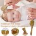 Buy Auvstar Baby Natural Hair Brush Set - Goat Bristle & Silicone Comb for Newborns & Toddlers | Gentle Scalp Care Products - Buy Online on GoSupps.com
