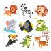 240 Pcs Jungle Animal Temporary Tattoos for Kids  Safety Waterproof Bulk Tattoos Stickers  Children's Temporary Tattoo Toys  Best Choice for Jungle Themed Party and Goody Bag Stuffers  60 Different Designs Monkeys Tigers...