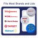 Under Cap Weekly Pill Organizer - Compact Medication Organizer 7 Chambers Fits Amber Bottle - 3 Per Pack (Size 20 Small - Buy Online on GoSupps.com