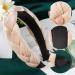 Bethininess Vintage Padded Braided Headband for Women & Girls - Wide Rockabilly Beige Hair Accessories - Buy Online on GoSupps.com