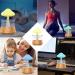 3-in-1 Rain Cloud Humidifier with Essential Oil Diffuser - Wood Color | Remote Control, 7 Colors, White Noise, Timer Off - Ideal for Bedroom - Buy Online on GoSupps.com