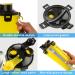 Moacc 800ml Portable Water Bottle & 2-in-1 Dog Feed Bottle with Folding Bowls - Ideal for Camping Hiking & Walking (Yellow) - Buy Online on GoSupps.com