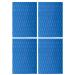 Patioer Non-Slip Traction Pad Deck Grip Mat,4 Pcs 15x 10 in Trimmable EVA Foam Boat Decking Sheet for Kayak RV Canoe Yacht Pool Step SUP Board,Blue