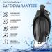 Innoshopp Dog Water Bottle - Portable & Leak Proof Dispenser for Dogs - BPA Free with Carabiner - Ideal for Walking, Hiking, Travel - Black - Buy Online on GoSupps.com