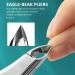 1 Piece Manicure Clippers Manicure Trimming Tool Cuticle Nippers Eagle Mouth Pliers Professional Toenail Nail Clippers with Rubber Handles Stainless Steel Cuticle Scissors - Buy Online on GoSupps.com