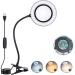 10X Magnifying Glass Lamp with Light Magnifier Light with Clip, Adjustable Flexible Gooseneck, 3 Color Modes Magnifying Lamp with USB Powered, Perfect for Daily Hobbies Repairing, Reading, Crafts