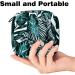 Javenproeqt Portable Women's Binding Bags | Menstrual Cup Pocket & Female Pads for Teens - Tropical Leaves Design - Buy Online on GoSupps.com
