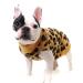 FAMKIT Dog Sweater Pet Winter Knitwear Leopard Pattern Puppy Warm Clothes L(Fit for 6-7KG) Yellow