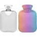 Yellow Blue Gradient Hot Water Bottle with Cover - 2L Pain Relief & Hand Feet Warmer for Cramps | International Shipping - Buy Online on GoSupps.com