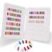 Noverlife Upgraded Plastic 120 Nail Colors Chart Display Book  No Need Glue  White Nail Sample Book with Nail Tips  Nail Color Display Book  Nail Polish Display Book  Nail Polish Book Sample Set Upgraded Plastic Nail Dis...