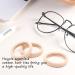 Soft Cotton Hair Ties - 100 Pcs No Slip Scrunchies for Thick Curly Hair (Light Blonde) - Buy Online on GoSupps.com