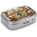 Pill Box - Two Foxes Reading Print | 2 Compartment Medicine Organizer | Decorative Metal Portable Pill Case for Pocket & Purse - International Shipping Available - Buy Online on GoSupps.com