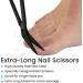 Long Handled Toenail Clippers for Thick Nails 7.5" Angled Tip Long Handled Nail Scissors for Toenails Heavy Duty long handled Toenail Scissors for Thick Nails Podiatry Tools for Elderly Back Pain - Buy Online on GoSupps.com