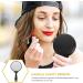 Minkissy Vintage Hand Mirror - Handheld Makeup & Hairdresser Mirror with Handle in Black Round Design for Travel, Home & Salon Vanity - Buy Online on GoSupps.com