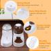 Lemtrflo Automatic Pet Feeder and Water Dispenser Set - Gravity Feeder and Waterer for Small to Medium Pets - 2L Capacity - White - Buy Online on GoSupps.com