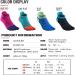 AONIJIE High Performance Athletic Running Toe Socks 3 Pairs - Men & Women, Black/Lake Blue/Blue, Medium - Buy Online on GoSupps.com