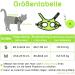 Aokcats Adjustable Soft Reflective Cat Harness Set with Leash & Dishes - Leak-Proof Design for Kittens & Rabbits - Light Green - Buy Online on GoSupps.com