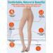 MGANG Waist High Compression Pantyhose | 15-20mmHg | Closed Toe | Firm Support for Varicose Veins, Edema, Swelling | Nursing | Beige Medium - Buy Online on GoSupps.com
