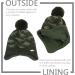 XIAOHAWANG Knitted Baby Hat with Fleece Lining and Pompom - Army Green Hat+Scarf | 2-4 Years - Buy Online on GoSupps.com