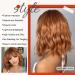 Kellynee Ginger Bob Wig with Bangs - Shoulder Length Copper Red Synthetic Hair for Women - Short Curly Heat Resistant Wig for Daily/Cosplay/Party - Buy Online on GoSupps.com