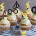 24 Pack Wizard Cupcake Toppers Glitter Magical Inspired Cupcake Picks for Wizard Theme Baby Shower Kids Birthday Party Cake Decorations Supplies 1 - Buy Online on GoSupps.com