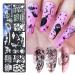 Set of Stainless Steel Cartoon Nail Stamping Plates & Sponge Pen - Su-H04 | International Shipping Available - Buy Online on GoSupps.com