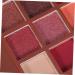 FOMIYES 9 Makeup Cosmetic Highlighter Pearlescent Glitter Diamond Eye Metallic Eyeshadow Colors Shadow 1 count (Pack of 1) Red - Buy Online on GoSupps.com