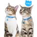 Buy Taglory Reflective Cat Collar 2-Pack - Adjustable Safety Clasp & Bell for Cats & Kittens (19-32cm) - Light Blue - Buy Online on GoSupps.com